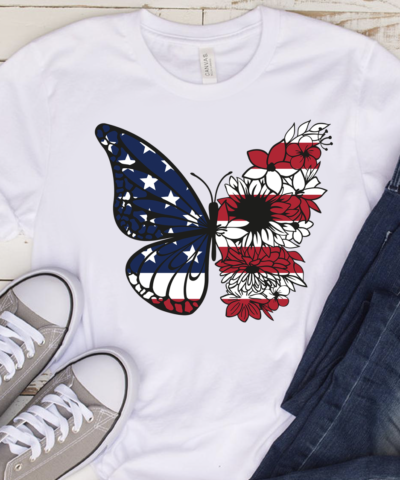 Butterfly Flag Shirt