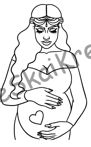 Paint and Sip Mom2Be Canvas Set