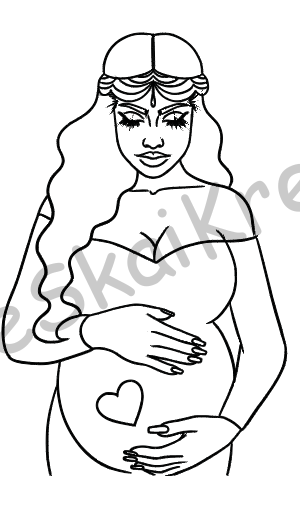 Paint and Sip Mom2Be Canvas Set