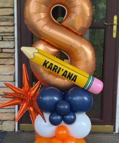 Back to School Balloon Stack
